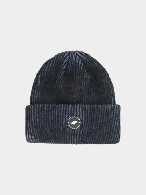 4F Czapka zimowa chłopięca - czarna Uniwersalny