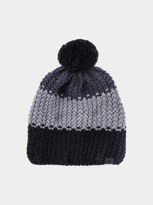 4F Czapka zimowa chłopięca - czarna Uniwersalny