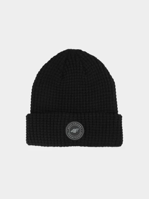 4F Czapka zimowa chłopięca - czarna Uniwersalny