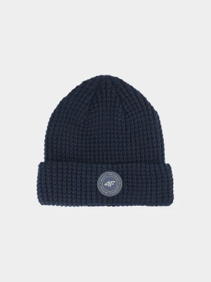 4F Czapka zimowa chłopięca - granatowa Uniwersalny