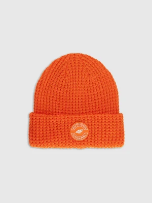 4F Czapka zimowa chłopięca - pomarańczowa Uniwersalny