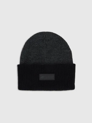 4F Czapka zimowa chłopięca - szara Uniwersalny