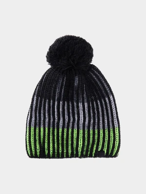 4F Czapka zimowa chłopięca - zielona Uniwersalny