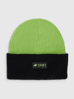 4F Czapka zimowa chłopięca - zielona Uniwersalny