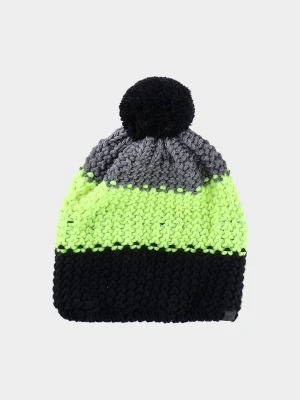 4F Czapka zimowa chłopięca - żółta Uniwersalny