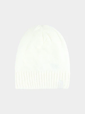 4F Czapka zimowa damska - biała Uniwersalny