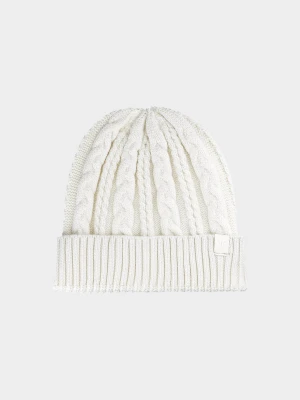 4F Czapka zimowa damska - biała Uniwersalny