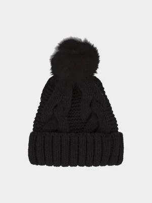 4F Czapka zimowa damska - czarna S