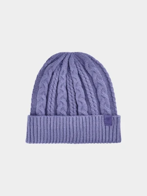 4F Czapka zimowa damska - granatowa Uniwersalny