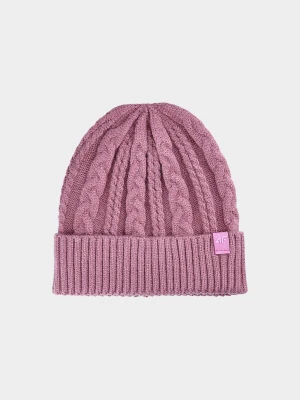 4F Czapka zimowa damska - różowa Uniwersalny