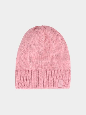 4F Czapka zimowa damska - różowa Uniwersalny