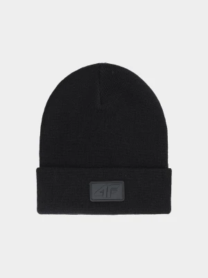 4F Czapka zimowa dziecięca - czarna Uniwersalny