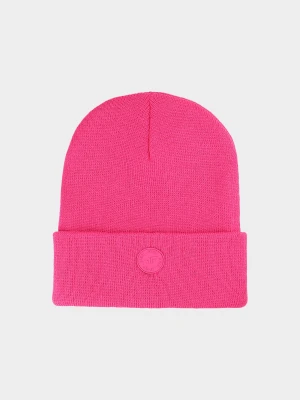 4F Czapka zimowa dziecięca - różowa Uniwersalny