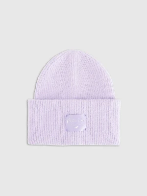 4F Czapka zimowa dziewczęca - fioletowa Uniwersalny