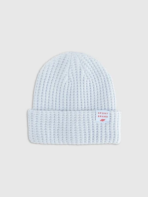 4F Czapka zimowa dziewczęca - niebieska Uniwersalny