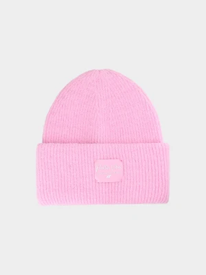 4F Czapka zimowa dziewczęca - różowa Uniwersalny