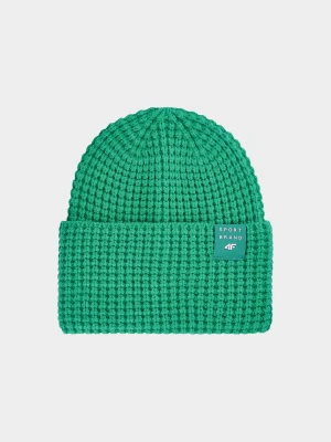 4F Czapka zimowa dziewczęca - zielona Uniwersalny