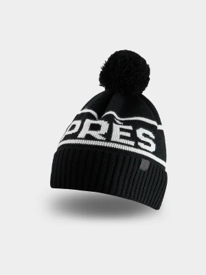 4F Czapka zimowa z dodatkiem wełny damska - czarna M