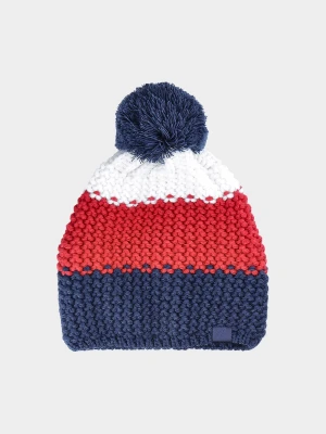 4F Czapka zimowa z pomponem męska - multikolor L