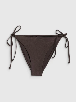 4F Dół od bikini damski - brązowy M