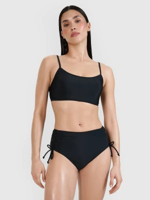 4F Dół od bikini damski - czarny XL