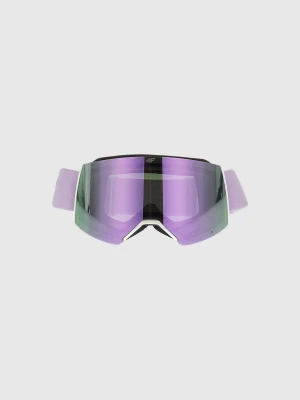 4F Gogle narciarskie z lustrzaną powłoką dziewczęce - fioletowe MT
