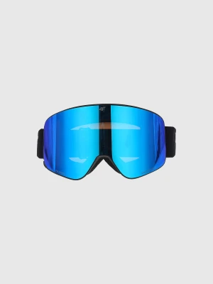 4F Gogle narciarskie z multibarwną powłoką uniseks - czarne MT