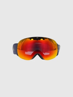 4F Gogle narciarskie z multibarwną powłoką uniseks - granatowe MT