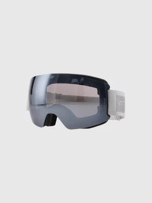 4F Gogle narciarskie z powłoką lustrzaną uniseks - białe MT