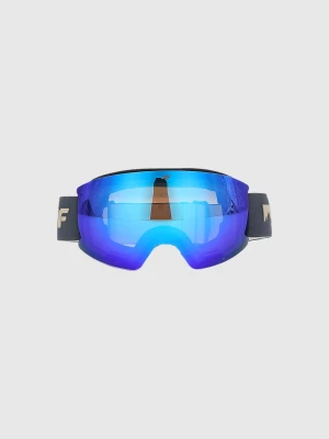 4F Gogle snowboardowe z multibarwną powłoką uniseks - granatowe MT