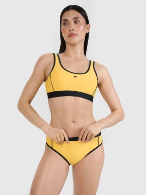 4F Góra od bikini damska - żółta XL