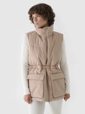 4F Kamizelka pikowana w kolorze beżowym rozmiar: S