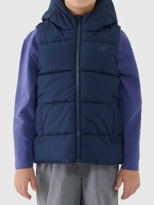 4F Kamizelka pikowana w kolorze granatowym rozmiar: 128
