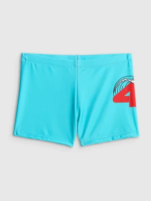 4F Kąpielówki chłopięce - turkusowe 134/140 (8-10 lat)