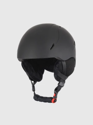 4F Kask narciarski dziecięcy - czarny S (52-56CM)