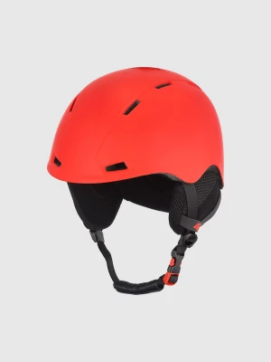 4F Kask narciarski dziecięcy - czerwony S (50-54cm)