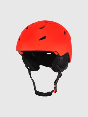 4F Kask narciarski uniseks - czerwony L/XL (58-61CM)