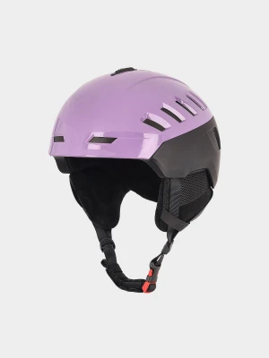 4F Kask narciarski uniseks - fioletowy S/M (52-56cm)