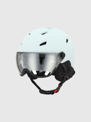 4F Kask narciarski z goglami uniseks - niebieski XS/S (52-56CM)