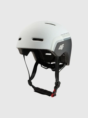 4F Kask rowerowy dziecięcy - biały S (52-56CM)