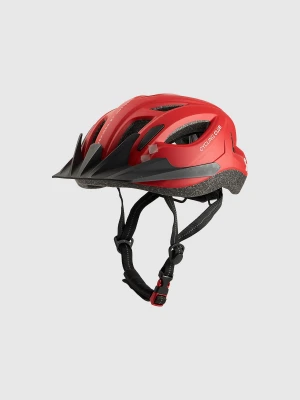 4F Kask rowerowy dziecięcy - czerwony S/M (52-56cm)