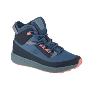 4F Kids DCX-22 Snow Boots 4FJAW22FWINF009-34S, Dla dziewczynki, Niebieskie, buty zimowe, syntetyk, rozmiar: 32