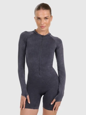 4F Kombinezon do jogi i pilatesu bezszwowy damski - granatowy XS/S