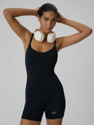 4F Kombinezon treningowy szybkoschnący damski - czarny S
