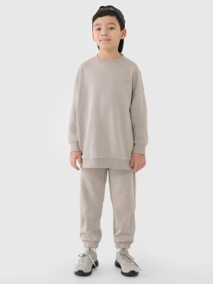 4F Komplet dresowy dziecięcy - beżowy 158/164 (12-14 lat)