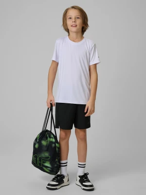 4F Komplet sportowy na WF (koszulka+spodenki+worek) chłopięcy - czarny 134/140 (8-10 lat)