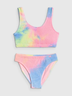 4F Kostium kąpielowy dwuczęściowy dziewczęcy - multikolor 146/152 (10-12 lat)