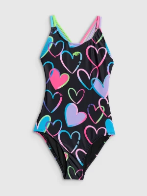 4F Kostium kąpielowy jednoczęściowy dziewczęcy - multikolor 158/164 (12-14 lat)