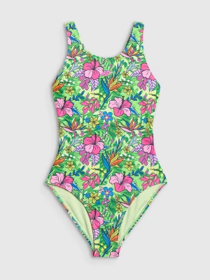 4F Kostium kąpielowy jednoczęściowy dziewczęcy - multikolor 122/128 (6-8 lat)