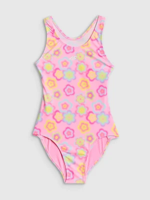 4F Kostium kąpielowy jednoczęściowy dziewczęcy - multikolor 146/152 (10-12 lat)